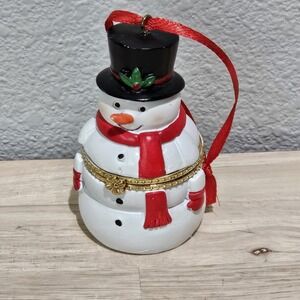 Christmas Hinged Trinket Box Surprise Ornament